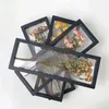 Frames Getrocknete Blumenrahmen-Aufbewahrungsbox, transparente Anzeige, Bild, Armband, Schmucketui, Heimwanddekoration