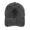 Berets Awesome Poker Player Cowboy Hat Christmas Ball Cap In The Men Caps Women's