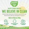 Наборы кухонной посуды GreenLife с мягкой ручкой, здоровая керамика с антипригарным покрытием, набор кухонных кастрюль и сковородок для жарки из 16 предметов, без PFAS