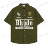 Rhude skjorta polo skjorta designer essentialsweatshirts man tshirt mens polos män po för mens ny stil högkvalitativ rhude skjorta rhude sock 960