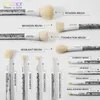 DOCOLOR 12st Makeup Brushes Set Foundation Powder Blush Eye Shadow Lip Blending Make Up Brush Cosmetic Tool Kit Maquiagem 240315