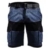 Nya mäns 3D -digitala denimshorts Trend Sports Street Running Outdoor Work Shorts Punk Style Versatile Loose Denim Shorts Stor T6SW#