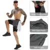 Logotipo personalizado Imprimir 2 en 1 pantalones cortos Compri para hombres Pantalones cortos de gimnasio atlético con bolsillo Phe Entrenamiento de estiramiento de secado rápido Correr v6Lf #