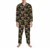 Ma Lisa pigiama uomo famoso dipinto confortevole camera da letto pigiameria autunno 2 pezzi casual oversize personalizzato pigiama Set u0XJ #