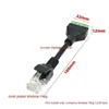 RJ45 ila 4pin Terminal RJ45 Kadın Terminal Bloğu Kristal Kafa Terminal Bloğu Basınçsız Kristal Baş Net Blok End