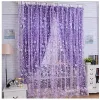 Tende Pastorale Viola Tenda Pura Per Soggiorno Finestre Tenda di Tulle Per La Camera Da Letto Complementi Arredo Casa Tende di Pizzo Organza Cortinas 1 Pz