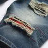 Shorts d'été Jeans hommes Patch Denim trou ruiné nouveau pantalon cassé Hip Hop High Street Design grande taille marque f4SY #