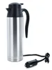 Chaleira de aço inoxidável 12V elétrico 750ml Viagem de viagem de viagem de chá de café aquecida de caneca aquecida para carro ou caminhão Uso3929639