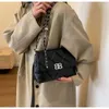 Diagonal Bag designer Brand och ny Lingge Chain Versatile Shoulder Bag Sense Pendlare Womens Crossbody Fashionable Small Square