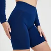 Moeiteloos naadloze fietsen shorts Women Running Sport Push Up Stretch Training Yoga Shorts High Taille Fitness Biker Gym Shorts 240312