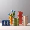 Vases Nordique en céramique fleur Vase créatif bureau pièce maîtresse Vases maison bureau Restaurant table décoration ornements accessoires