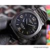 Luksusowe zegarki na męskie zegarek mechaniczny Panerei Swiss Automatyczny ruch Sapphire lustro rozmiar 44 mm 13 mm 904 Stalowa marka obserwacyjna Włochy S 2SG1