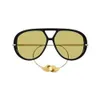 Designer Occhiali da sole per uomini Donne 1273 Lenti d'oro Stracianti d'avanguardia acetato e metallo ovale Full Full Gold Colore Gold Luxury Liberabile e occhiali da sole personalizzati