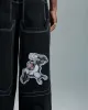 JNCO Jeans New Harajuku Hip Hop Retro Skull Graphic broderade baggy jeans denim Pants Män kvinnor Goth High midja breda byxor V3IG#