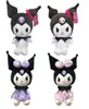 Cartoon Anime 25cm Kuromi Plush Toys Doll Lolita Princess Dress Melody Cute Diabeł Ragdoll Doll4240479