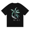 Designer T-shirt Heren Summer Light Luxe weegbree-fan Recliner Dubbele shirt 100% katoenen heren en dames korte mouw maat s To XL-