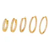 Обруч Huggie HIMEISANG Позолоченные классические большие серьги-кольца, подходящие для женщин Серьги с цветным цирконием CZ Манжеты Обхватывающие серьги Модные ювелирные изделия оптом 24326
