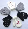 Guantes para niños corazón empezar a tejer guantes cálidos niños niños niñas mitones guantes unisex 6 colores BFJ7542186860