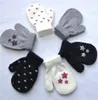 Kinderhandschuhe Herz beginnen zu stricken warme Handschuhe Kinder Jungen Mädchen Fäustlinge Unisex Handschuhe 6 Farben BFJ7542186860