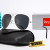 2024 Uomini Classic Brand Retro Occhiali da sole Designer Eyewear Rey Metal Frame Designers Occhiali da sole Ban Bande donna con lenti in vetro Box
