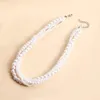 Chains Trendy Beaded Necklace Elegant Layered Faux Pearls For Women Retro Imitation Pearl Strand Costume Jewelry Gift Stylish