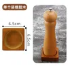 2024 Pepper Mill Tray Bamboo Salt Pepper Shaker 스탠드 트레이 차 트레이 나무 주방 저장 홀더 가정 장식 공예 소금 후추 셰이커 스탠드