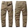 Pantalon cargo Cott Pantalon tactique Hommes Multi Poches Pantalons décontractés Armée militaire Traninig Pantalon de travail pour homme 2023 Plus Taille 5XL G6Gm #