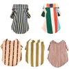 Vêtements pour chiens Classic Stripe Chiot Gilet T-shirt Été Vêtements pour animaux de compagnie pour petits chiens Chihuahua Yorkshire Chemises Mascotas Vêtements Chat