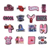 Flickvänner anime charms grossist barndomsminnen rolig present tecknad charms sko tillbehör pvc dekoration spänne mjuka gummi clog charms