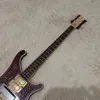 Оптовые гитары New 4004 4-струнная электрическая бас-гитара с резным корпусом через гриф натурального цвета 202403