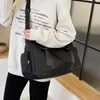 Borsa a tracolla singola da donna alla moda con coulisse, stile da lavoro casual, borse da viaggio versatili sportive di grande capacità