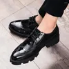 Chaussures habillées hommes formels décontractés à lacets Oxfords britanniques hommes d'affaires