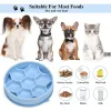 Feeding Pet Silicon Slow Feeder Bowl Dog Food Plate Pet Feeders Treat Dispensing Anti Choking Puppy Cat Eating Dish AntiGulping Plate