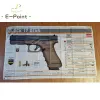 Accessories Glock 17 Gen4 Gun Flag 3ft*5ft (90*150cm) Size Decorations for Home Flag Banner Indoor Outdoor Decor M166