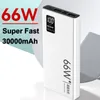 Power Bank 20000mAh 66W Super Fast Charging For iPhone 15 13 14 Huawei Xiaomi Samsung PD 20W External Battery Charger