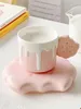 Cups Saucers Coffee Cup And Plate Set Ceramic Design Niche Afternoon Tea Cute Exquisite