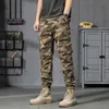 Bapai 2022 Vêtements de travail Camoue pour hommes Pantalons tactiques d'extérieur Pantalons cargo respirants multi-poches Pantalons militaires de l'armée B44e #