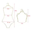Cabides roupa de banho cabide display lingerie para boutique beachwear adultos ouro