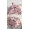 Sac à dos CMS Kawaii School pour adolescentes, retour à l'esthétique, mignon, Adorable, avec épingle et accessoire