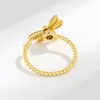Anéis de cluster vintage colorido inseto libélula girador dedo para mulheres aberto índice ajustável fidget ansiedade anel na moda jóias