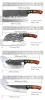 Knivar förfalskade skivkniven slaktare köttklyver rostfritt stål hammare mönster kök kock kniven slaktande hugg knivar grill
