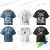 Homens camisetas lavados arquivo distante camiseta homens mulheres 1/1 pentagrama de alta qualidade impressão distante.arquivo vintage t-shirt oversize t top t240325