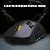 Möss trådlöst spelmus bakgrundsbelysning ergonomisk spel USB datormöss RGB Gamer Desktop Laptop PC Gaming Mouse