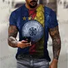 Men's T-Shirts Route 66 Print Summer Men T Shirts Vintage 3d Printed Casual Short Slve T Shirt Fashion Outfits Strtwear Oversized Tops T240325