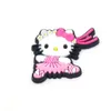 Baby Mädchen Kuromi Melodie Katzen Anime Charms Großhandel Kindheitserinnerungen lustiges Geschenk Cartoon Charms Schuhzubehör PVC Dekoration Schnalle weiche Gummi-Clog-Charms