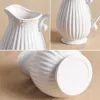 Films Country Style Creativity Desktop Vase Vintage White Jug Garden Watering Ceramic Kettle Flower Pot Home Decor Crafts