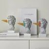 彫刻ノーシュインインス樹脂彫刻のヘッドアイスクリーム彫像図