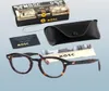 Johnny Depp çerçevesi erkek kadın bilgisayar gözlükleri yuvarlak şeffaf lemtosh gözlük marka tasarımı asetat tarzı vintage çerçeve kutu6781562