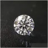 Löst diamanter 2,5ct karat 8,5 mm EF -färg Moissanite Stone Brilliant Round Cut Clarity VVS1 Utmärkt labb diamantring materialloose d otosx