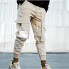 Męskie spodnie Cargo Hip-Hop Jogger harem wielopapośnikowy swobodny męski spodnie mody harajuku streetwear fala odzieżowe spodnie dresowe